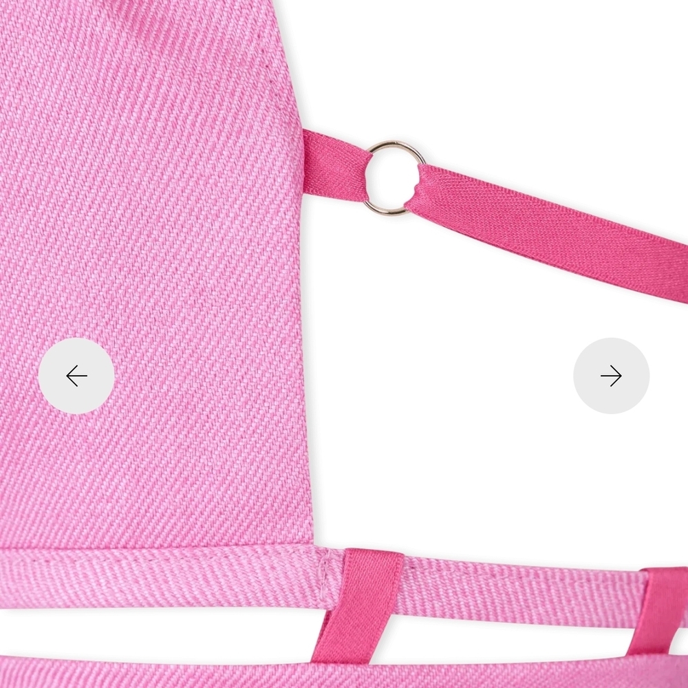 Jacquemus Pink Halter Cutout Mini Dress - Picture 3 of 10